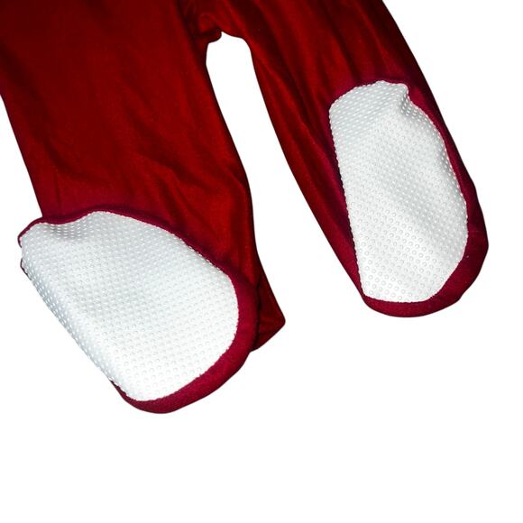 Vintage Disney Store Mickey embroidered footed Red plaid Christmas sleeper 12m - Picture 8 of 9